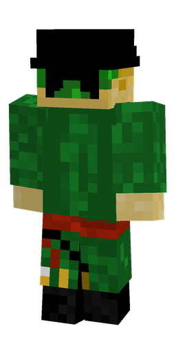 Black skin: body, back render