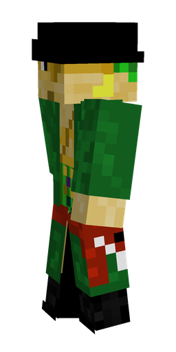 Black skin: body, left side render