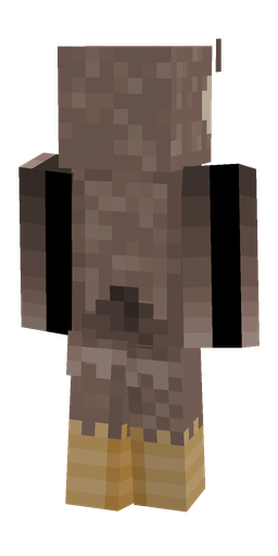 Brown skin: body, back render