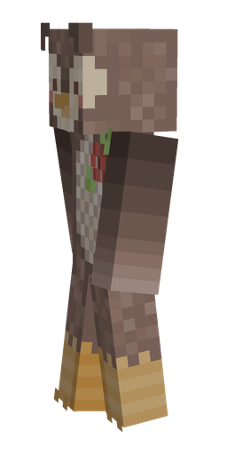 Brown skin: body, left side render