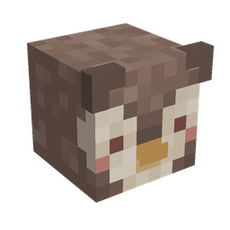 Brown skin: head render