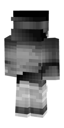 Black skin: body, back render