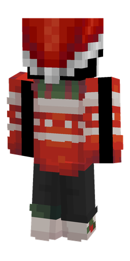 Black skin: body, back render
