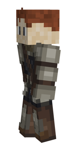 Black skin: body, left side render