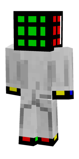 Black skin: body, back render