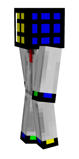 Black skin: body, left side render