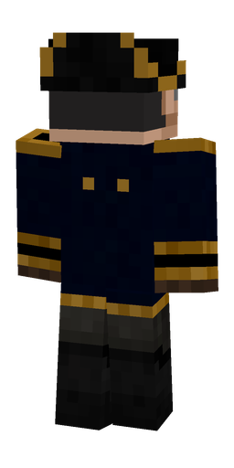 Black skin: body, back render