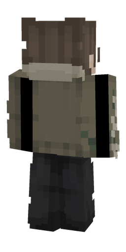 Black skin: body, back render