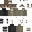 Black skin: raw texture render