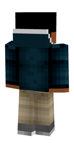 Black skin: body, back render