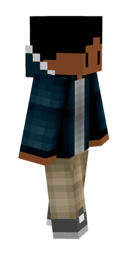 Black skin: body, right side render