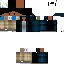 Black skin: raw texture render