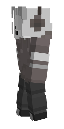 Black skin: body, left side render