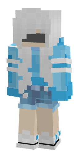 Blue skin: body, front render