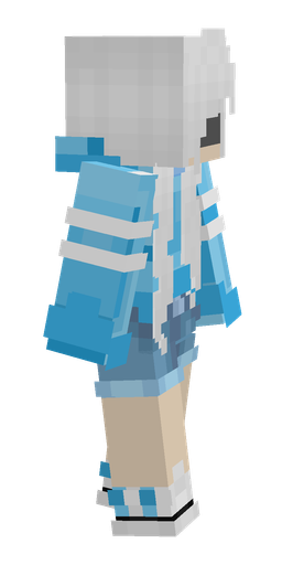 Blue skin: body, right side render