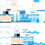Blue skin: raw texture render