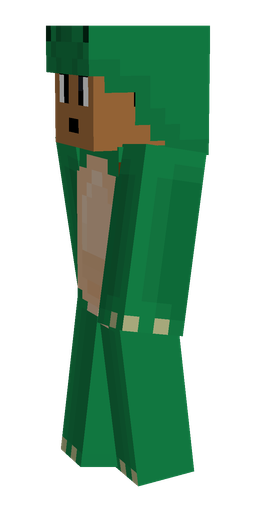 Brown skin: body, left side render