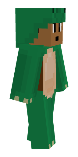 Brown skin: body, right side render