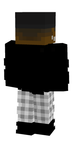 Black skin: body, back render