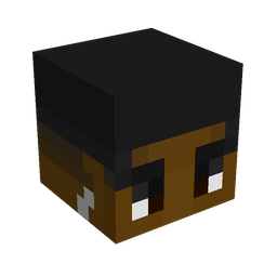 Black skin: head render