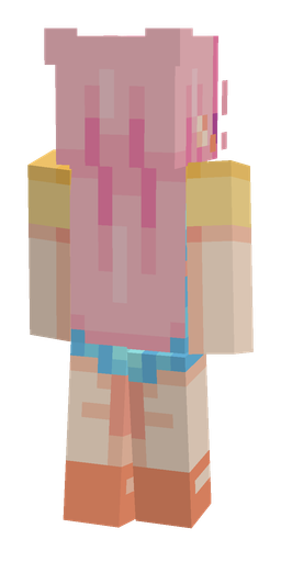 Blue skin: body, back render