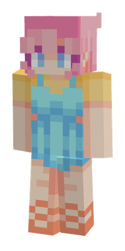 Blue skin: body, front render