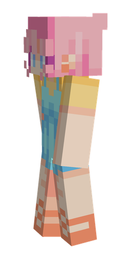 Blue skin: body, left side render