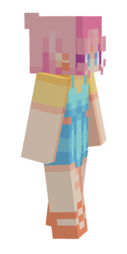 Blue skin: body, right side render