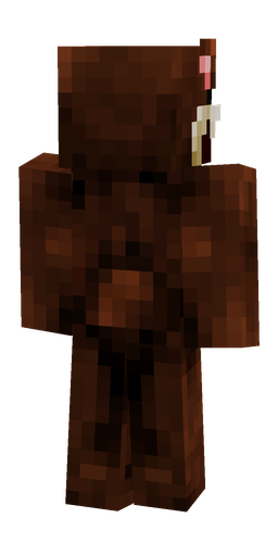 Black skin: body, back render