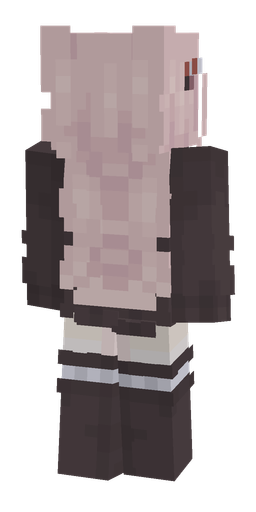 Black skin: body, back render