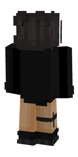 Black skin: body, back render