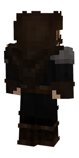 Black skin: body, back render