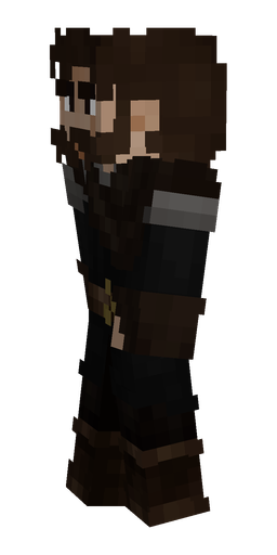 Black skin: body, left side render