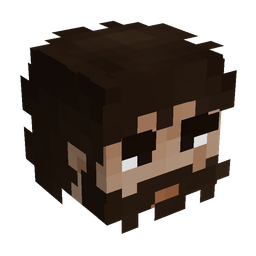 Black skin: head render