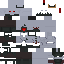 Black skin: raw texture render