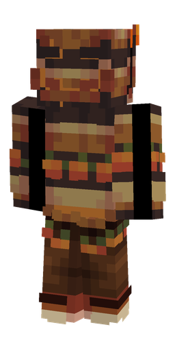 Brown skin: body, back render