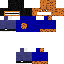 Black skin: raw texture render