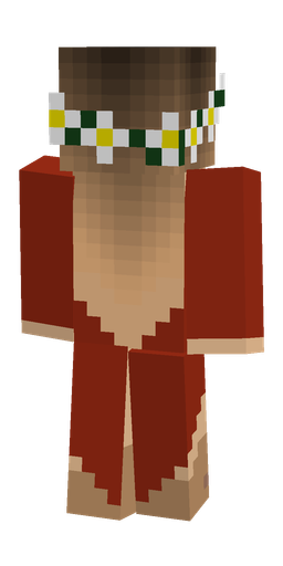 Brown skin: body, back render