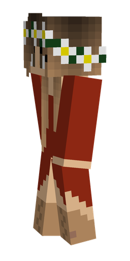Brown skin: body, left side render