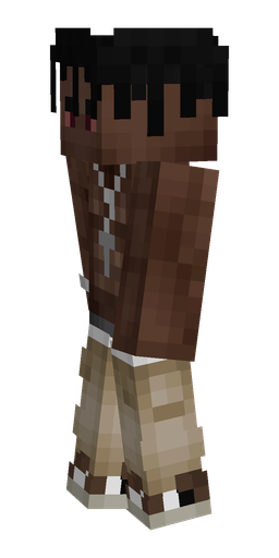 Black skin: body, left side render