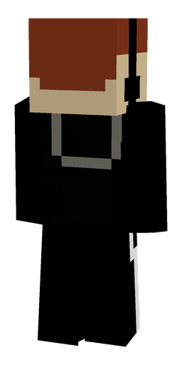 Black skin: body, back render