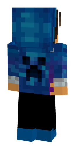 Black skin: body, back render