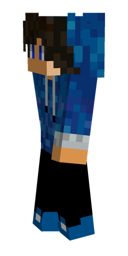 Black skin: body, left side render