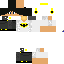 Black skin: raw texture render