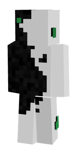 Black skin: body, back render