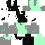 Black skin: raw texture render