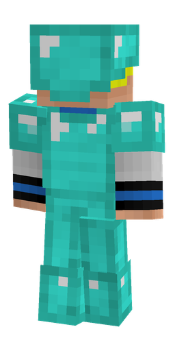 Blue skin: body, back render