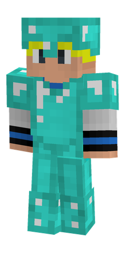 Blue skin: body, front render