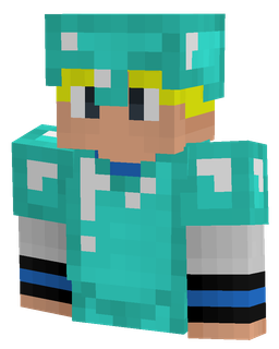 Blue skin: bust render