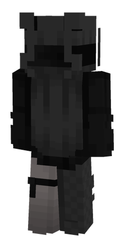 Black skin: body, back render